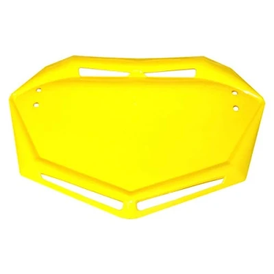 Image de cyclingcolors Plaque Support Velo BMX Trial Aero Design Plastique Competition VTT Motocross MX Moto Quad Kart Cross Karting Enduro (Jaune)