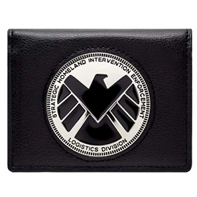 Image de Marvel Avengers Agents of Shield Phil Coulson Badge Noir Portefeuille