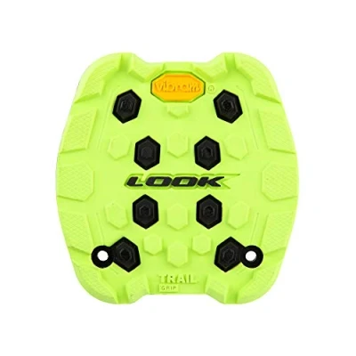 Image de LOOK Cycle Activ Grip Trail Pad Compatible avec Les Pédales Plates Adhérence Maximale Tout Terrain en Caoutchouc Innovant Haut Pouvoir de Traction Vert Acidulé