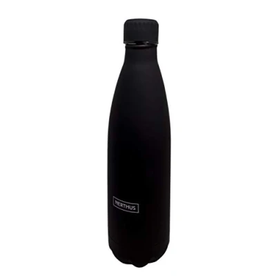 Image de Nerthus FIH 621 Bouchon hermétique à Double paroi en Acier Inoxydable 18/39 Motif Noir 750 ML