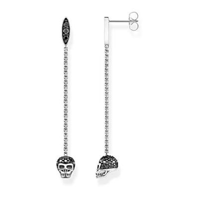 Image de THOMAS SABO Dames Argent oxydé Autre forme Oxyde de Zirconium Boucles d&#039;oreilles H2164 643 11
