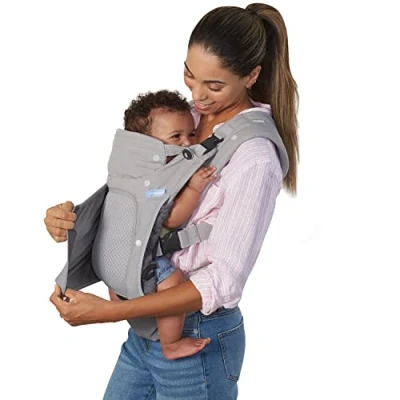 Image de Infantino in Season Ergonomic, 5 Layer Carrier with Face and Out, Front Back Carry for Newborns Toddlers 8 40 lbs, Unisex