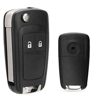 Image de SALPIE Coque CLE Accessoires Rechange TELECOMMANDE Auto 2 3 Boutons Compatible avec Chevrolet Cruze Aveo Spark Captive Micro Orlando Trax (2 Bottoni, GUSCIO)