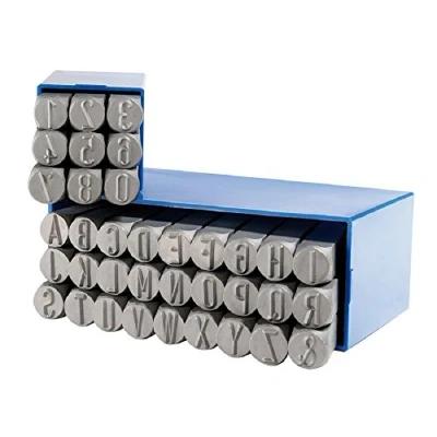 Image de GRAVUREM SR Jeu chiffres et lettres à frapper 0 9 + A Z,&amp; / 4mm