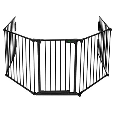 Image de VOUNOT Barrière de Sécurité Pliable Grande Version 3M Protection cheminée 5 Panneaux Pré assemblé