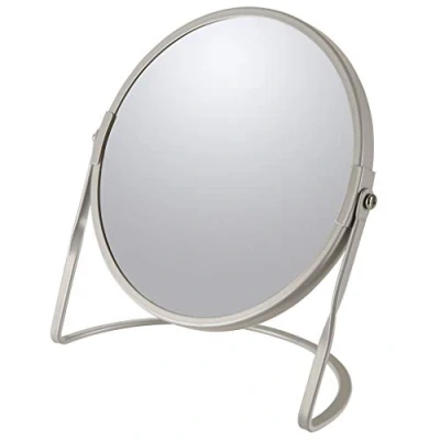 Image de Spirella Miroir de Maquillage à Poser beauté cosmétiques Double Face courtoisie pivotant „Akira“ grossissement x5 Taupe Mat