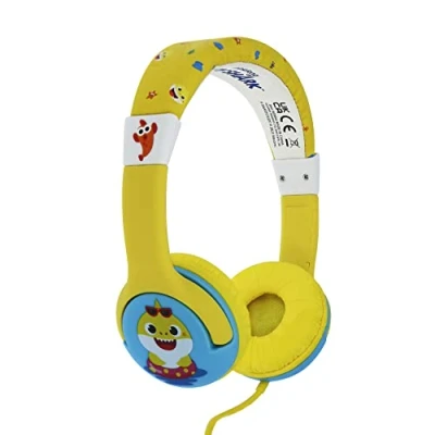 Image de Casque audio pour enfant OTL Baby Shark BS0845 Jaune Intérieur Mixte