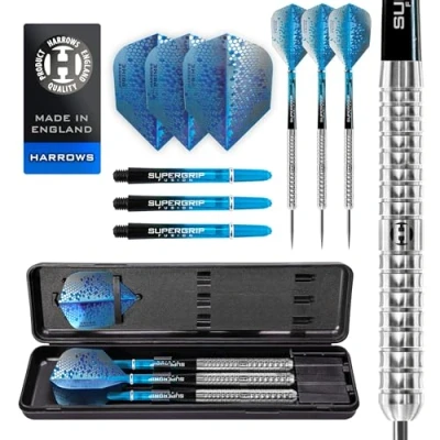 Image de Harrows Darts Fléchettes en tungstène Pulse 24 g Unisexe, Argenté, Taille Unique