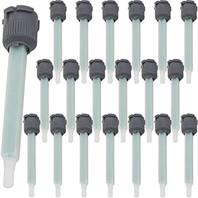 Image de feedal Lot de 20 buses pistolet applicateur mélange époxy, pour cartouche colle AB 50 ml (ratio d’application 1:1)