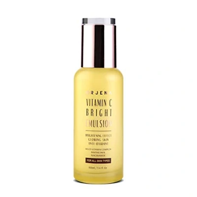 Image de OJRN ORJENA Vitamine C Bright Emulsion Lotion pour le visage Effet éclaircissant, Peau éclatante, Anti oxydant Complexe multivitaminé, Panthéonol, Niacinamide tous les types de peau,