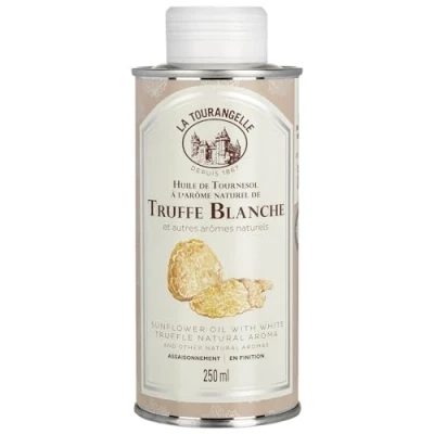 Image de Huile de Tournesol à l&#039;arôme naurel Truffe Blanche 250ml La Tourangelle premium Idéal pour les fêtes fin d&#039;année Tuber Magnatum