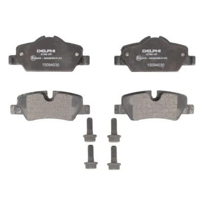 Image de DELPHI LP2762 Jeu de plaquettes frein préparé pour indicateur d&#039;usure avec tôle anti bruit accessoires MINI: 3/5 portes, Cabriolet