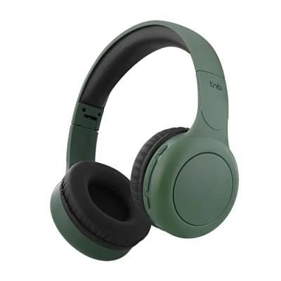 Image de T&#039;nB Casque Bluetooth Supra aural Tonality, Pads en mousses, autonomie 24h, câble Jack 3,5mm Inclus Vert Sauge
