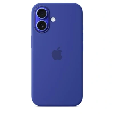 Image de Apple Silicone Back Cover Bleu MagSafe iPhone 16
