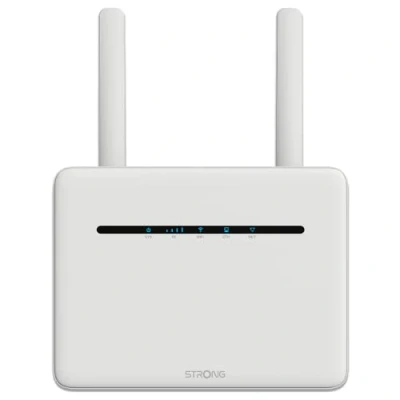Image de STRONG Routeur 4G+ LTE Cat 6 300 MbpsWiFi AC Dual Band 1200 MbpsModemHotspot 4 Ports RJ45 GigabitCompatible Tout opérateur et Carte SIM2 Antennes SMA détachablesGarantie Ans