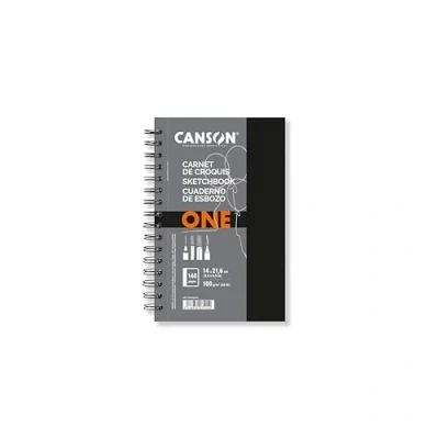 Image de CANSON One Carnet de croquis spiralé 160 pages 14 x 21.6 cm 100g/m²