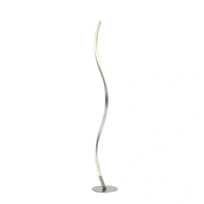 Image de LED Lampadaire Criostal à intensité variable (Moderne) en Gris Aluminium e. a. pour Salon &amp; Salle manger (1 lampe,à), Sur Pied, Lampe a de Sol