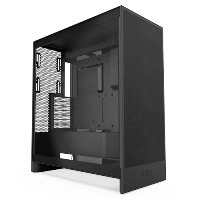 Image de NZXT H7 Flow Tour moyenne ATX circ. d’air 3 ventilateurs inf. 120 mm pour refroidissement direct carte graphique avant Radiateur 420 Gestion des câbles Noir
