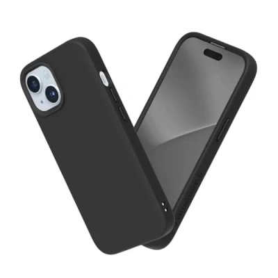 Image de RHINOSHIELD coque compatible avec [iPhone 15 Plus] SolidSuit fine technologie d&#039;absorption des chocs et finition premium mate Noir