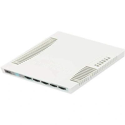 Image de Mikrotik RB260GS Gigabit Ethernet (10/100/1000) Connexion Ethernet, supportant l&#039;alimentation Via ce Port (PoE) Blanc