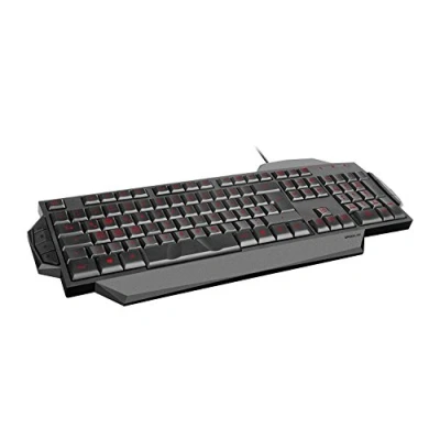 Image de Speedlink Rapax Clavier Gaming Français Maquette (Rétro Éclairage Rouge, 8 Touches Multimédias)