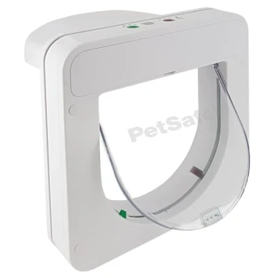 Image de PetSafe Chatière à Puce électronique Petporte, accès Automatique avec Reconnaissance de Puce, clé Porte Incluse, pour Chats jusqu&#039;à 7 kg, Blanc, 100 ML