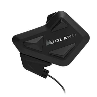 Image de Midland BT Mini C1410, Intercom Bluetooth Simple pour Moto, Casque Antibruit, Communication Entre Motards et Passagers, Navigateur Musique, Portée de 200 M, 1