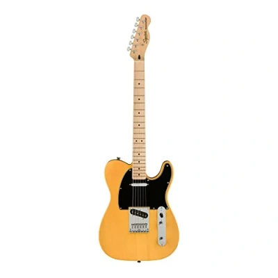 Image de Squier by Fender Affinity Series Telecaster, Guitare Electrique, Touche en Erable, Blond Butterscotch