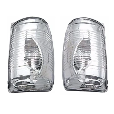 Image de GSRECY Clignotant de rétroviseur portière ambré/transparent compatible avec Ford Transit MK8 à partir 2014 (paire lentille transparente)