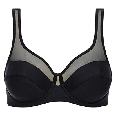Image de DIM Generous Classic Underwire BRA Soutiengorge à armatures, Femme, Taille: 85E, Noir