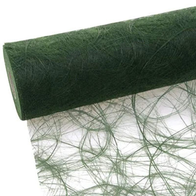 Image de Deko AS GmbH Sizoweb 64 008 R Chemin de Table, Vert foncé, 20 cm, Rouleau 25 m