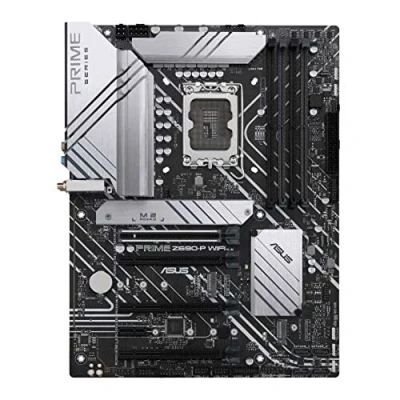 Image de ASUS PRIME Z690 P WIFI Carte mère Intel LGA 1700 ATX (PCIe 5.0, DDR5, 14+1 DrMOS, 3 x M.2, 2.5 Gb LAN, HDMI, Display Port, USB 3.2 Gen 2x2 Type C, 1 C frontal, Thunderbolt 4)