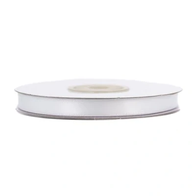 Image de Creativery Rouleau de 10 m Double Face Ruban Satin 6 mm 002 weiß