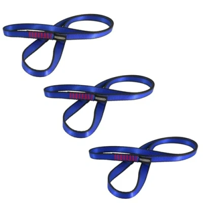Image de NewDoar CE &amp; UIAA Certifié Escalade Sling 16mm Nylon Runners 22KN 4840LB Cordon Utilitaire Escalade,Création d&#039;un système d&#039;ancres,Équipement de Rappel,Travail dans Les Arbres BU/240/3