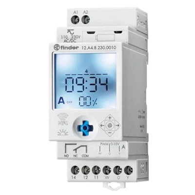 Image de finder 12.A4.8.230.0010 Interrupteur horaire pour Rail 230 V/DC, V/AC Programme hebdomadaire