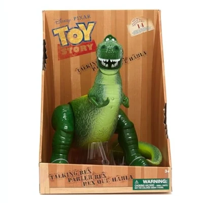 Image de Disney Store Official Figurine Interactive Rex, Toy Story des Studios Pixar, 34 cm/13&quot;, tyrannosaure Interactive, Plus de 15 répliques en Anglais, à partir 3 Ans