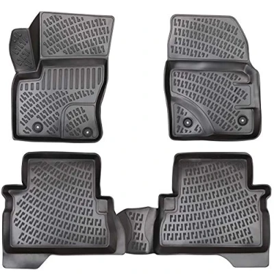 Image de Lot de tapis en caoutchouc, design 3D, pour Ford C MAX 2003 2010, bord extra haut 5 cm
