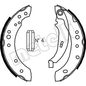 Image de Jeu de mâchoires frein à disque METELLI 53 0513