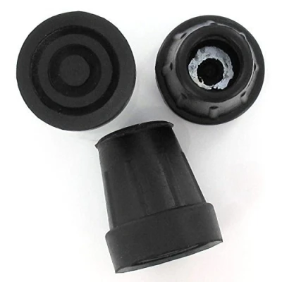 Image de Lifeswonderful® Lot De 10 Embouts En Caoutchouc Pour Cannes Et Béquilles Type Z Noir 18/19mm