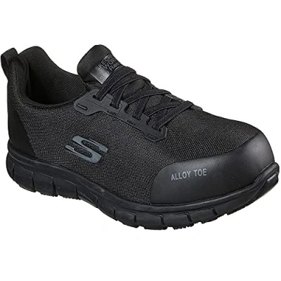 Image de Skechers Femme Sure Track Jixie Mocassin, Textile synthétique Noir, 41 EU