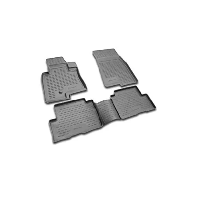 Image de Element Tapis de Sol 3D en Caoutchouc antidérapant pour Mitsubishi Pajero III 5D 02 06, Noir