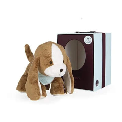 Image de KALOO Les Amis Peluche Bébé Tiramisu Le Chien 17 cm Matière Très Douce Boîte Cadeau Dès la Naissance, K970006