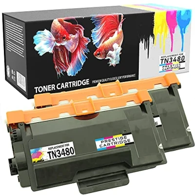 Image de 2 Compatibles TN3480 Cartouches de Toner pour Brother DCP L5500DN L6600DW HL L5000D L5100DN L5100DNT L5200DW L6250DN L6300DW L6300DWT L6400DW L6400DWT MFC L5700DN L5750DW L6800DW L6800DWT L6900DW