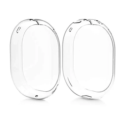 Image de kwmobile 2X Étui Compatible avec Apple AirPods Max étui Protection en TPU Cristal pour Casque Audio Transparent