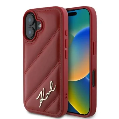Image de Étui Karl Lagerfeld pour iPhone 16 6.1 rogue étui rigide Quilted Signature Neuf
