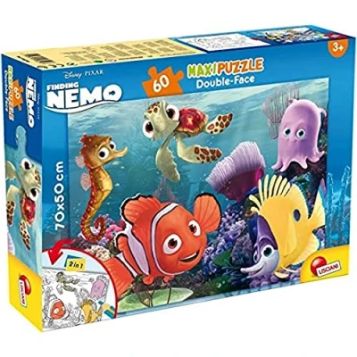 Image de Lisciani Finding Nemo/Finding Dory PUZZLE RECTO/VERSO 60 PIECES NEMO 48243, multicolore