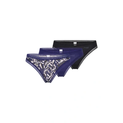 Image de Sloggi GO Crush 3 PACK String, Femme, Taille: XS, Blue dark combination