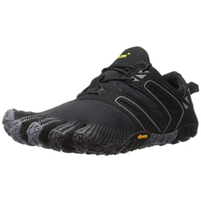 Image de Vibram FiveFingers Femme V Chaussures de Trail, Noir (Black/Grey), 36 EU