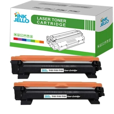 Image de ECSC Compatible Toner Cartouche Remplacement Pour Brother DCP 1510 1512 1610W 1612W HL 1110 1112 1210W 1212W MFC 1810 1910 1910W TN1050 (Noir, 2 Pack)