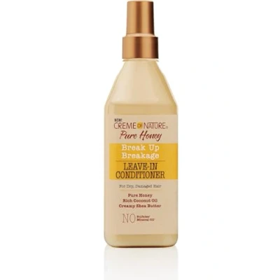 Image de Creme of Nature Pure Honey Soin Protecteur et Hydratant Sans Rinçage Crème Cheveux à base d&#039;Huile de Coco, Beurre Karité Miel des Bouclés Frisés Crépus Sulfates 236,5ml